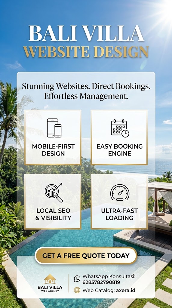 jasa website villa di bali