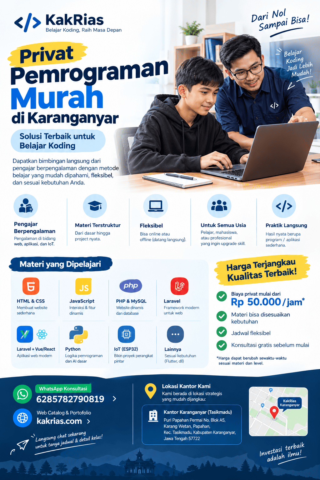 kursus privat programming karanganyar