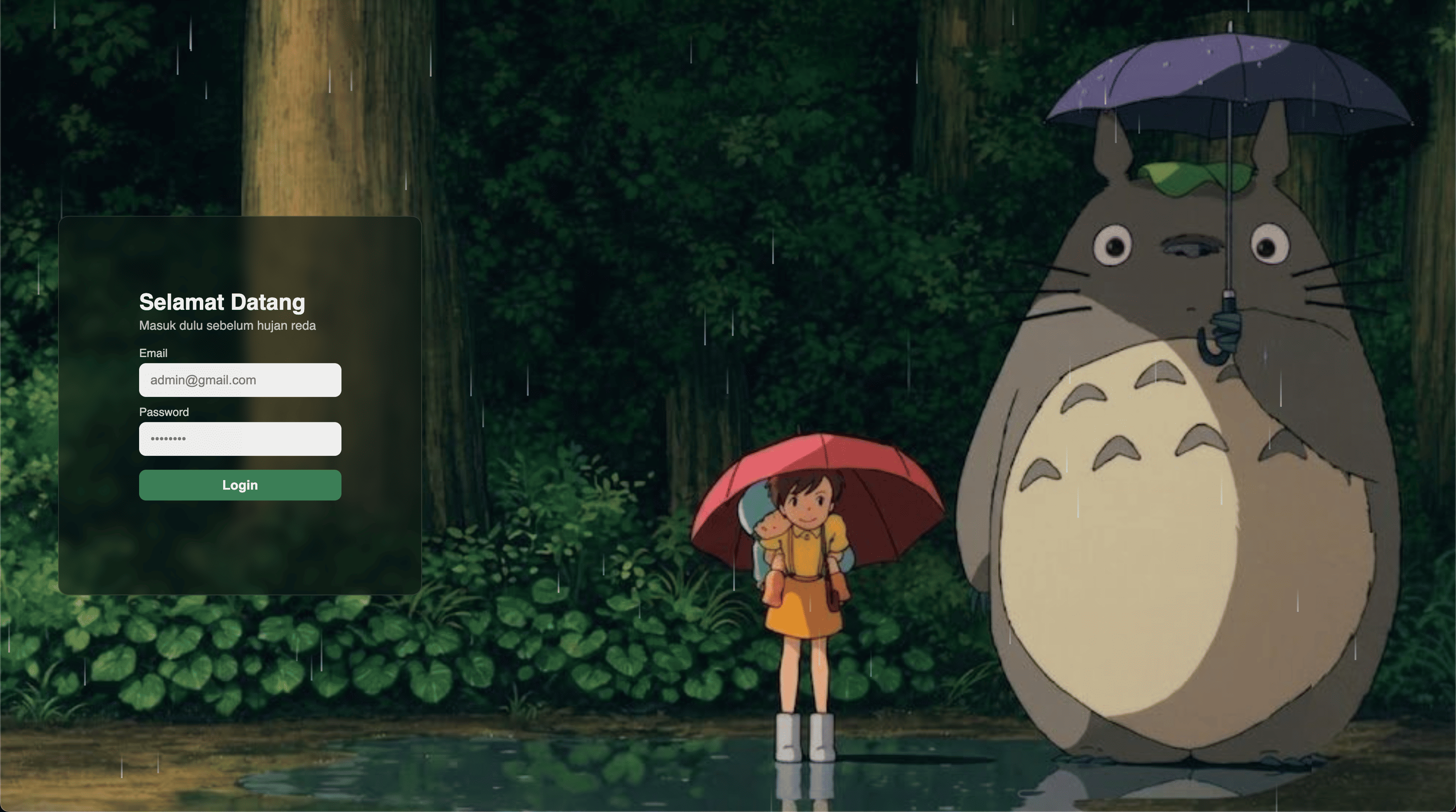 Interactive Anime Eye-Tracking Login Page with Dynamic Authentication States