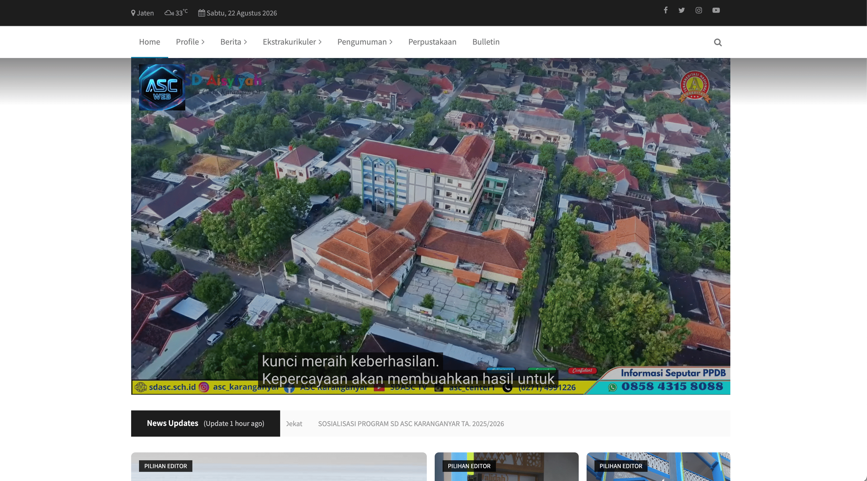 SD Aisyiyah Surya Ceria Karanganyar: Official School Profile & Parent Monitoring Portal