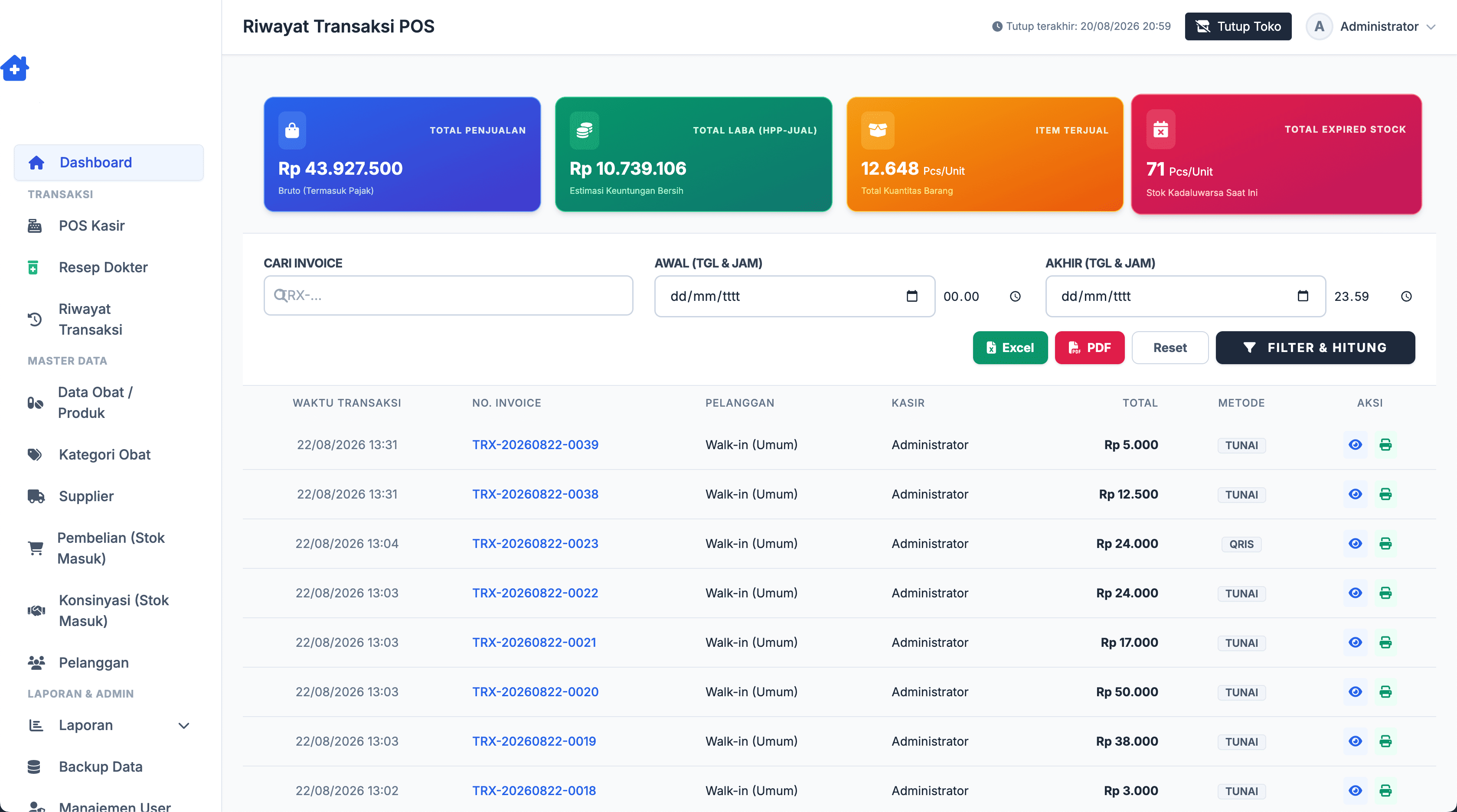Aplikasi Apotek Custom: Cloud-Based Pharmacy Management & POS System