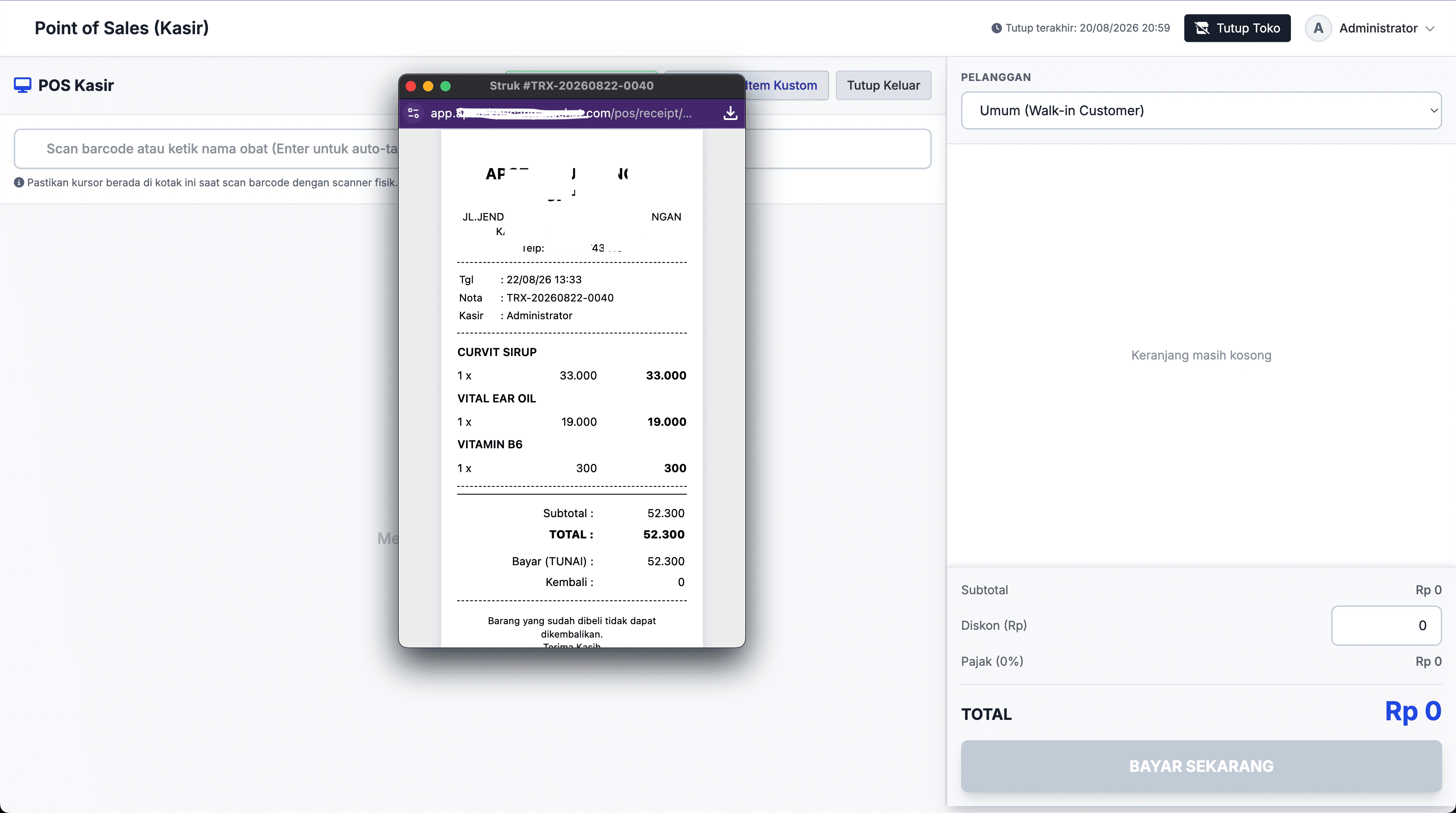 Aplikasi Apotek Custom: Cloud-Based Pharmacy Management & POS System