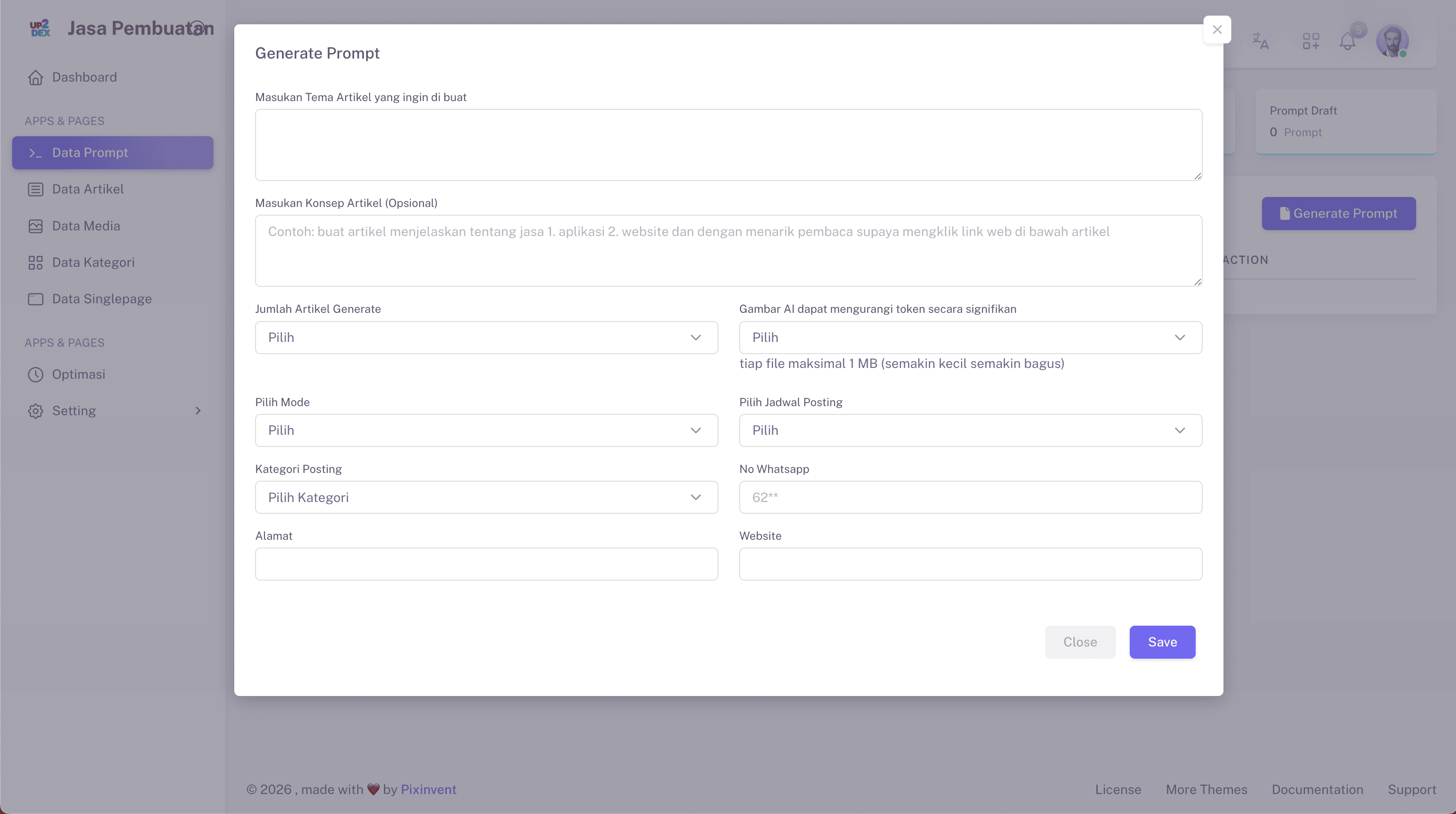 Uptodex: AI-Powered SEO Content & Product Optimization Platform