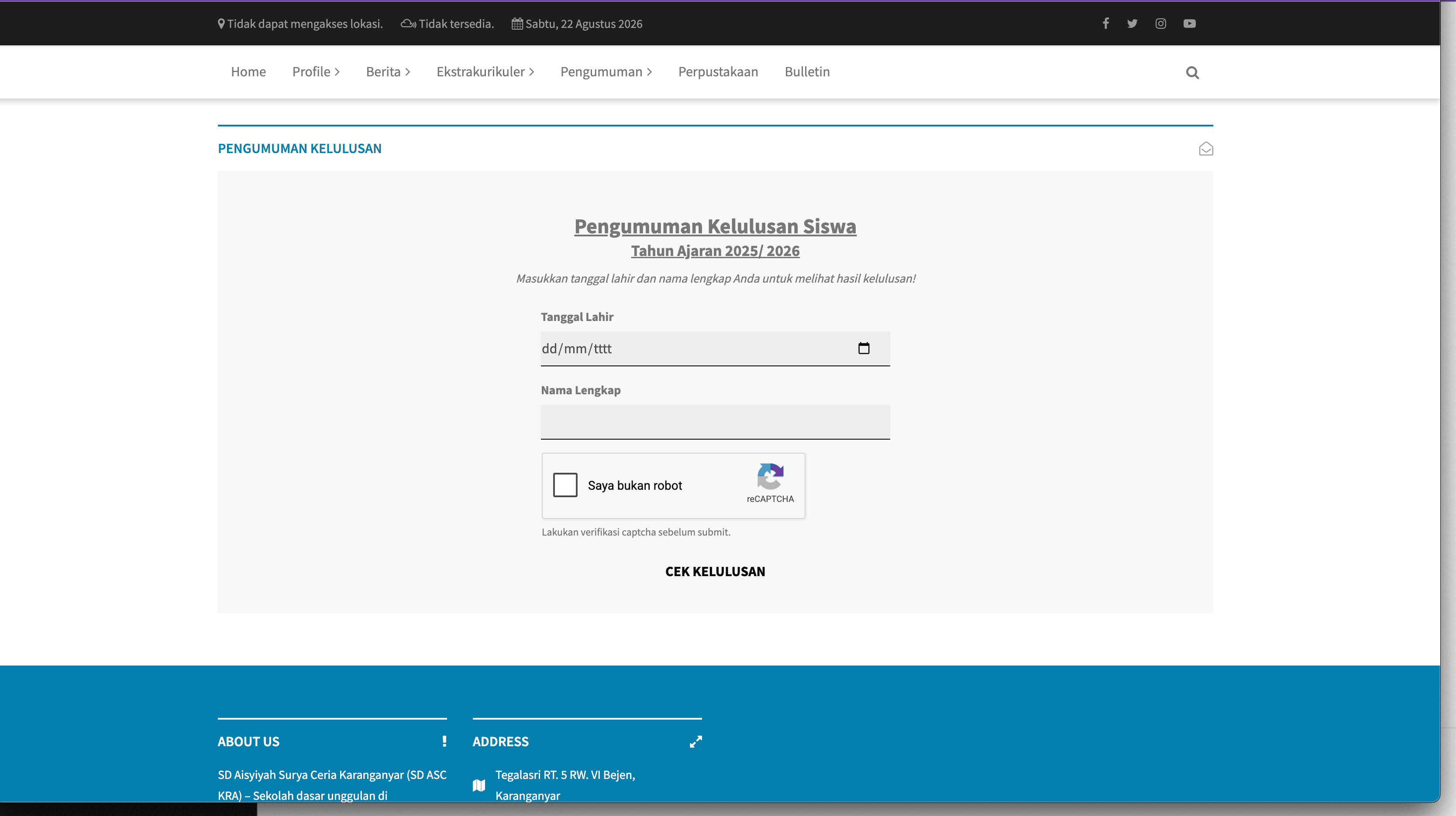 SD Aisyiyah Surya Ceria Karanganyar: Official School Profile & Parent Monitoring Portal