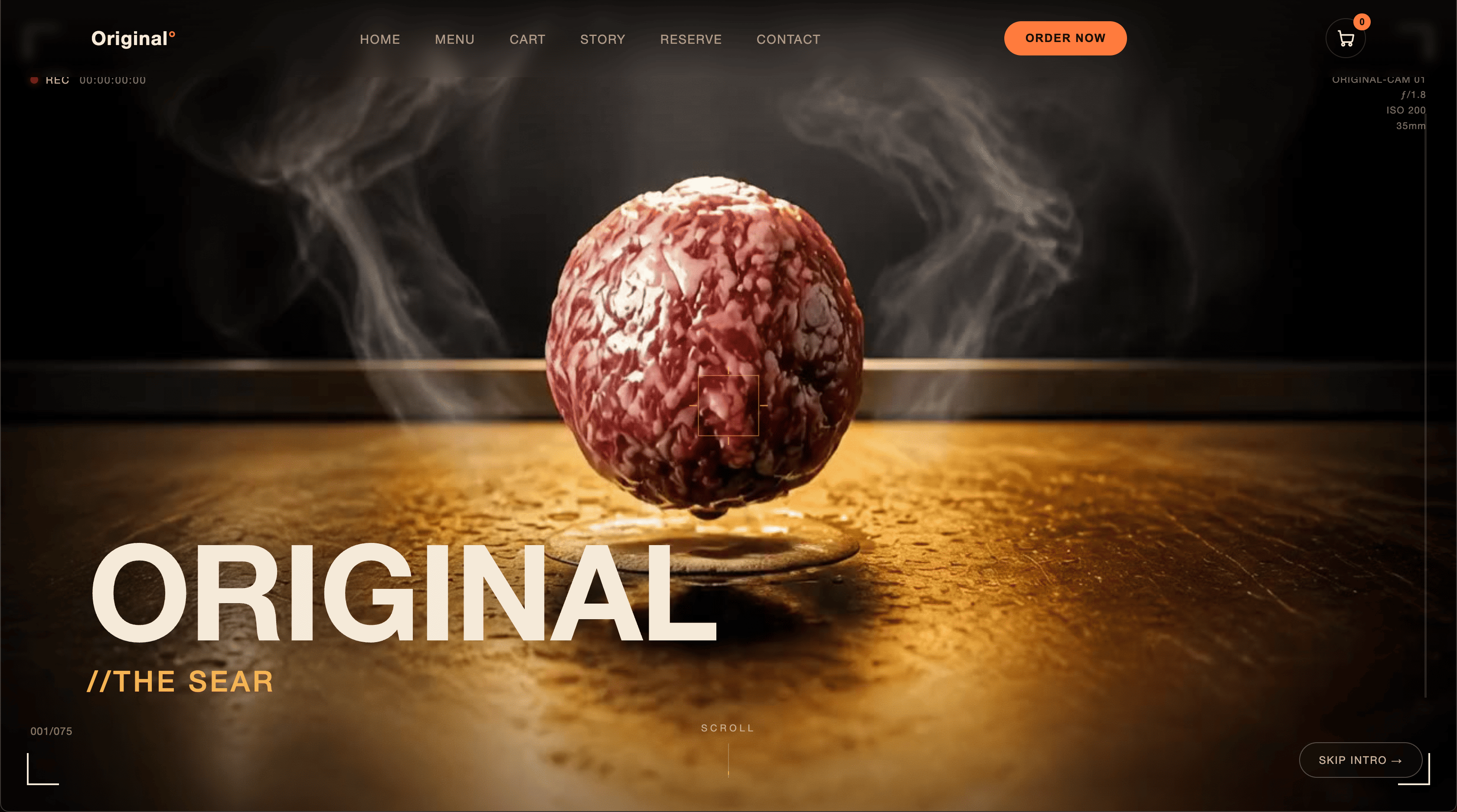Immersive 3D Interactive Burger Menu, Catalog & SEO-Optimized E-Commerce Template